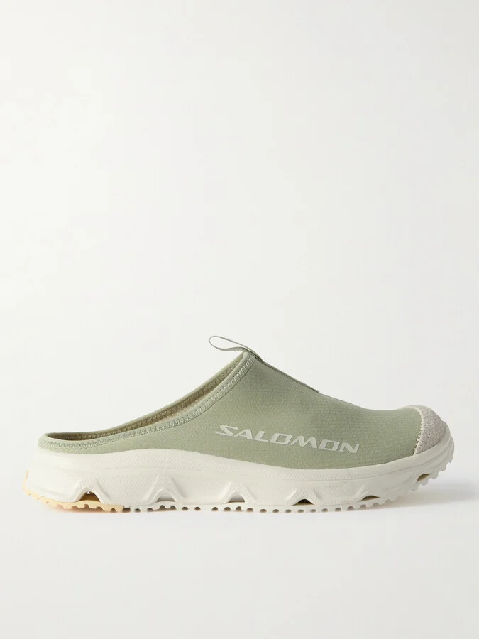 Rx Slide 3.0 Suede-Trimmed Ripstop and Mesh Slip-On Sneakers