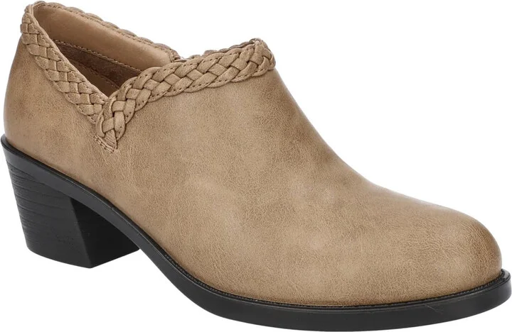 Ry Womens Faux Leather Zipper Clogs