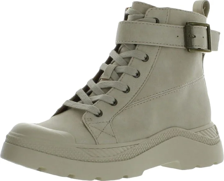 Ryane Womens Faux Leather Casual Ankle Boots