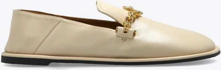 Ryder Chain-Embellished Ballet Flats