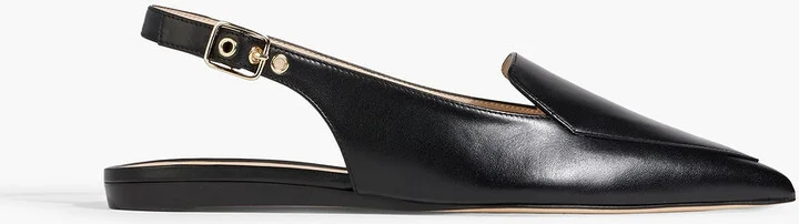 Ryder leather slingback point-toe flats