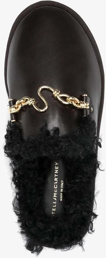 Ryder Plush Faux Leather Flat Mules - Image 3