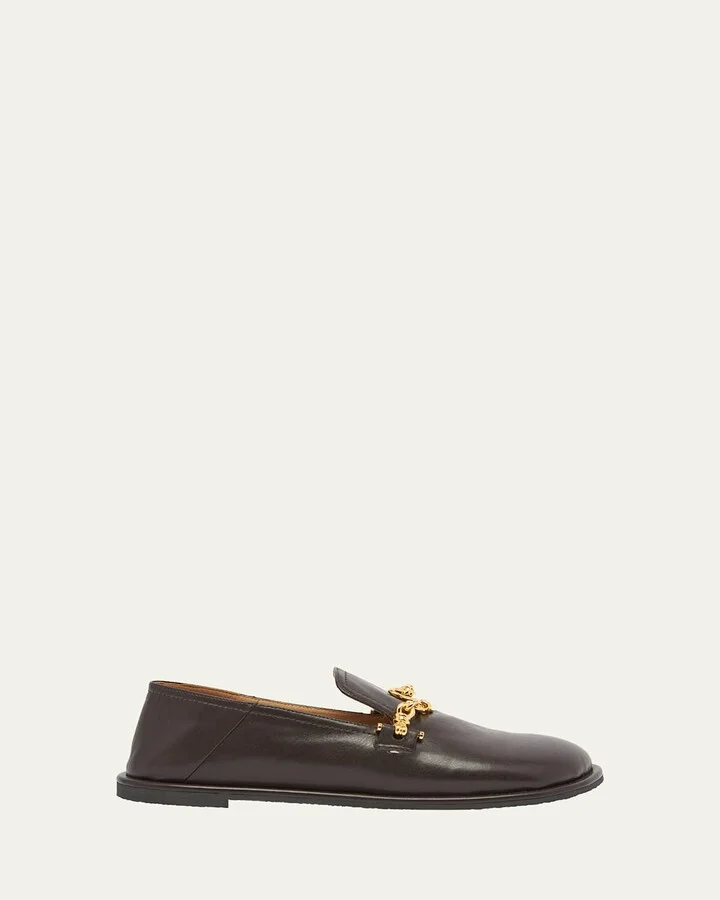 Ryder Vegan Leather Chain Loafers