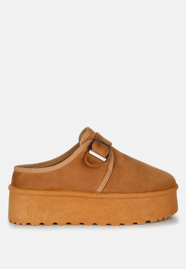Ryeson Buckle Strap Platform Classic Slip-On