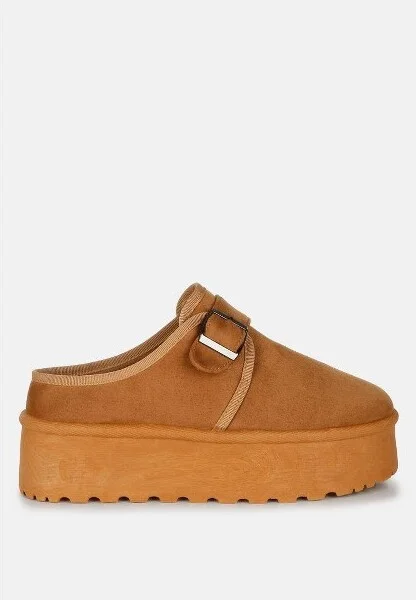 Ryeson Buckle Strap Platform Classic Slip-On Women