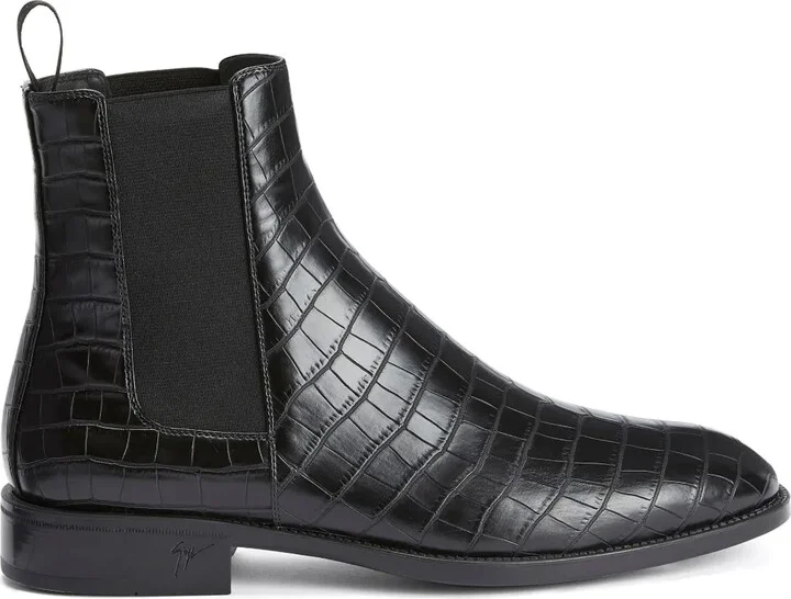 Ryim crocodile-effect boots