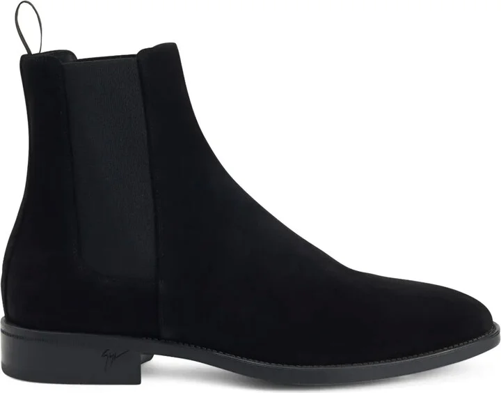 Ryim elasticated-panel velvet boots