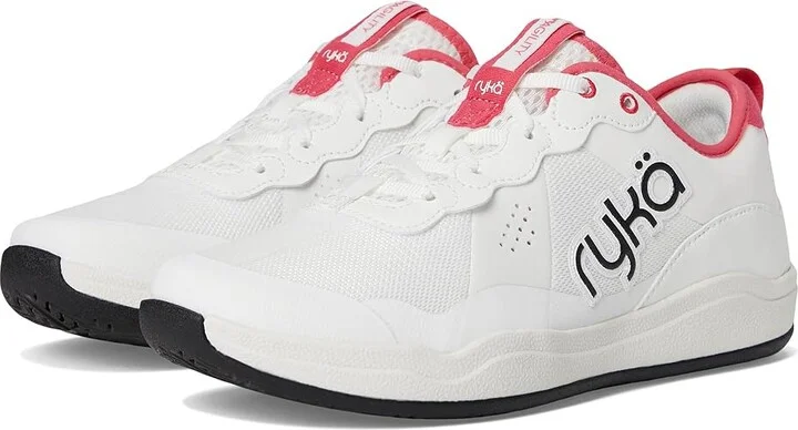 Ryka Court Agility Cross Training Women's Running Shoes White/Popstar Pink : 5.5 B - Medium, Synthetic