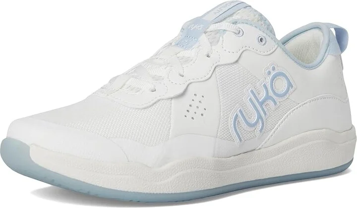 Ryka Court Agility Cross Training Women's Running Shoes White/Skyrise Blue : 12 B - Medium, Synthetic - Image 5