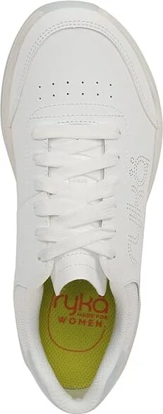 Ryka Courtside Women's Shoes White : 9.5 D - Wide, Leather - Image 2