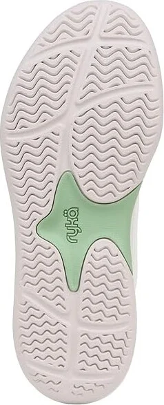 Ryka Courtside Women's Shoes White Green : 9 B - Medium, Leather - Image 3