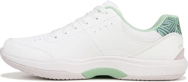 Ryka Courtside Women's Shoes White Green : 9 B - Medium, Leather - Image 5
