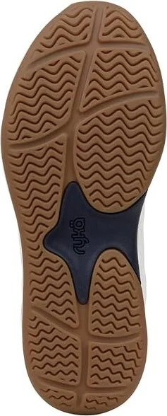 Ryka Courtside Women's Shoes White Navy : 9.5 D - Wide, Leather - Image 3