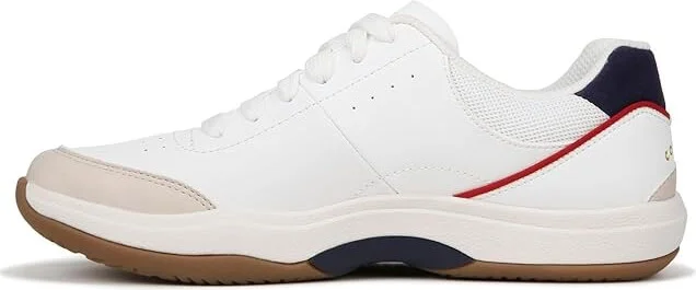 Ryka Courtside Women's Shoes White Navy : 9.5 D - Wide, Leather - Image 5