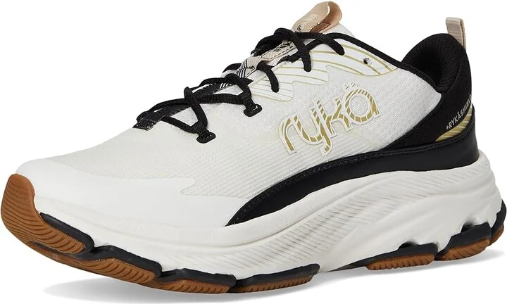 Ryka Devoted RS Walking Shoe Women's Shoes White Alyssum Knit Fabric : 8 B - Medium, Textile - Image 5