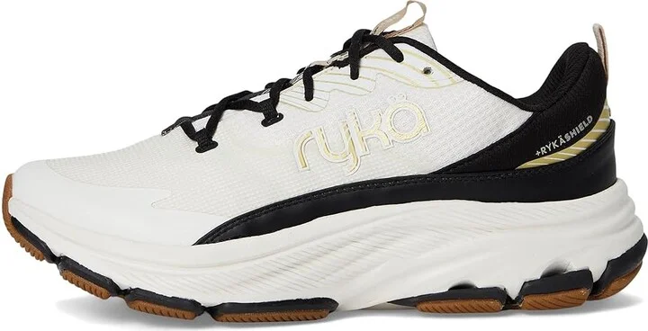 Ryka Devoted RS Walking Shoe Women's Shoes White Alyssum Knit Fabric : 8 B - Medium, Textile - Image 6