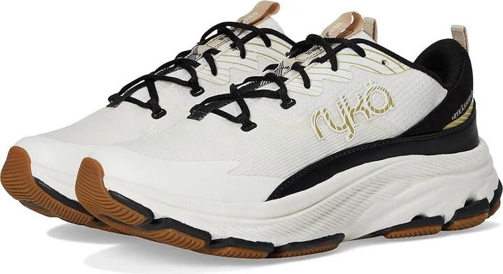 Ryka Devoted RS Walking Shoe Women's Shoes White Alyssum Knit Fabric : 8 B - Medium, Textile