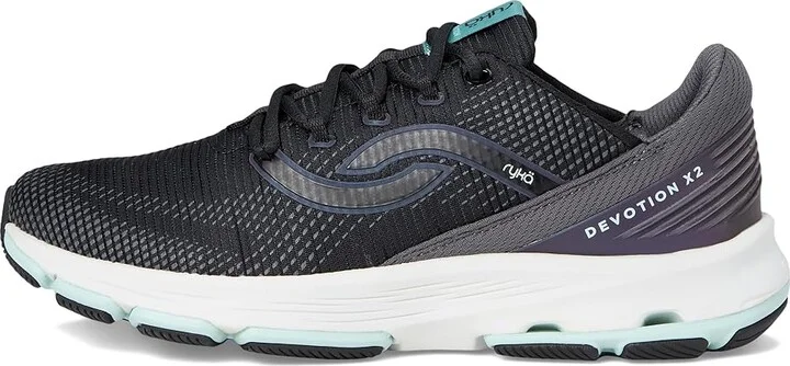 Ryka Devotion X 2 Walking Sneakers Women's Walking Shoes Black : 12 D - Wide, Textile - Image 6