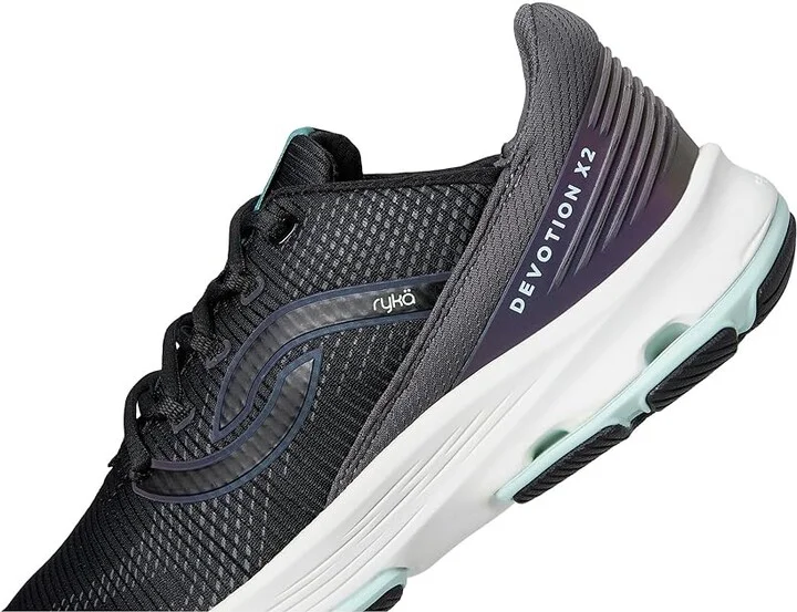 Ryka Devotion X 2 Walking Sneakers Women's Walking Shoes Black : 12 D - Wide, Textile - Image 7