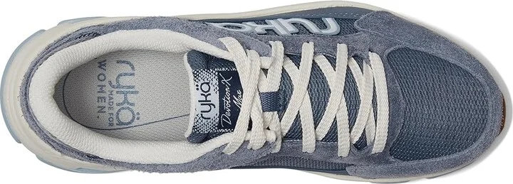 Ryka Devotion X Max Classic Walking Shoe Women's Shoes Flintstone Blue Fabric : 7 B - Medium, Leather/Synthetic/Textile - Image 2