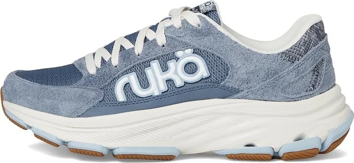 Ryka Devotion X Max Classic Walking Shoe Women's Shoes Flintstone Blue Fabric : 7 B - Medium, Leather/Synthetic/Textile - Image 6