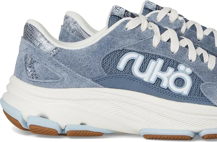 Ryka Devotion X Max Classic Walking Shoe Women's Shoes Flintstone Blue Fabric : 7 B - Medium, Leather/Synthetic/Textile - Image 7