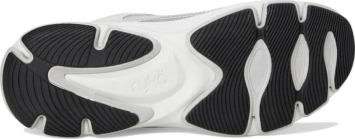 Ryka Devotion X Max Classic Walking Shoe Women's Shoes Silver Fabric Leather : 6 B - Medium, Leather/Synthetic/Textile - Image 3
