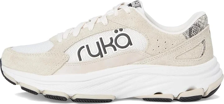 Ryka Devotion X Max Classic Walking Shoe Women's Shoes Snowline Taupe Fabric : 8.5 D - Wide, Leather/Synthetic/Textile - Image 6
