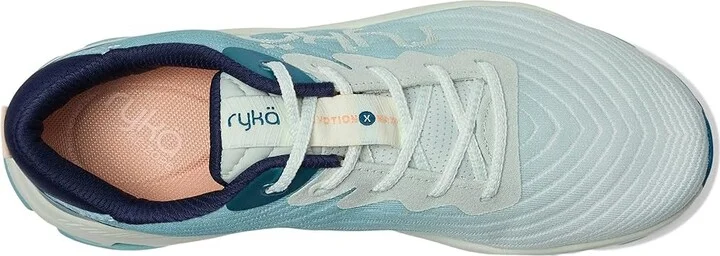 Ryka Devotion X Max Plus Walking Shoes Women's Shoes Icicle Green Mesh Fabric : 7.5 D - Wide, Rubber/Synthetic - Image 2