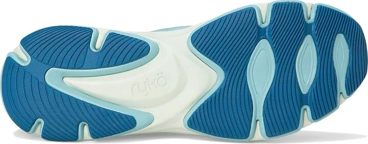 Ryka Devotion X Max Plus Walking Shoes Women's Shoes Icicle Green Mesh Fabric : 7.5 D - Wide, Rubber/Synthetic - Image 3