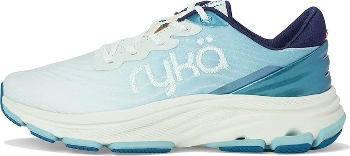 Ryka Devotion X Max Plus Walking Shoes Women's Shoes Icicle Green Mesh Fabric : 7.5 D - Wide, Rubber/Synthetic - Image 6