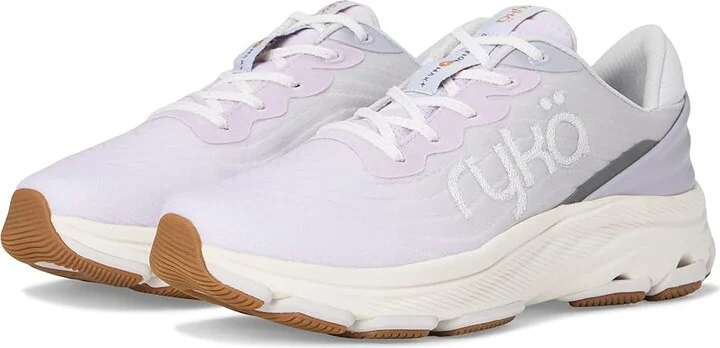 Ryka Devotion X Max Plus Walking Shoes Women's Shoes Soft Purple Mesh Fabric : 8.5 B - Medium, Rubber/Synthetic