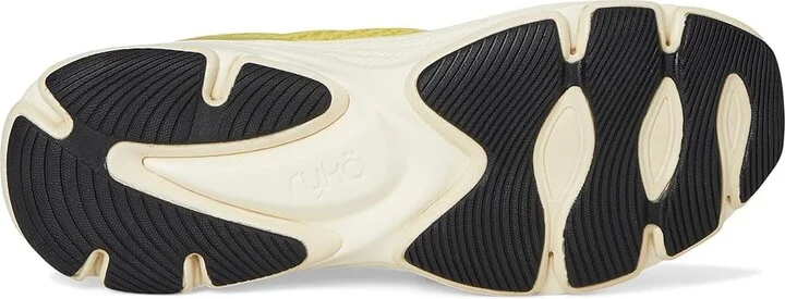 Ryka Devotion X Max RS Walking Shoe Women's Shoes Verdant Yellow Mesh Fabric : 6 B - Medium, Lace - Image 3