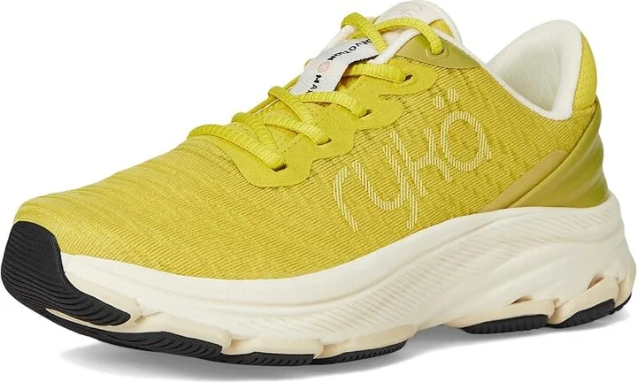 Ryka Devotion X Max RS Walking Shoe Women's Shoes Verdant Yellow Mesh Fabric : 6 B - Medium, Lace - Image 5