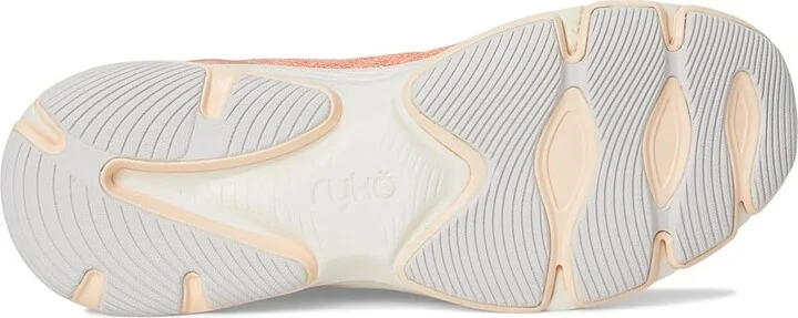 Ryka Devotion X Walking Shoe Women's Shoes Coral Orange Mesh Fabric : 6 B - Medium, Textile - Image 3