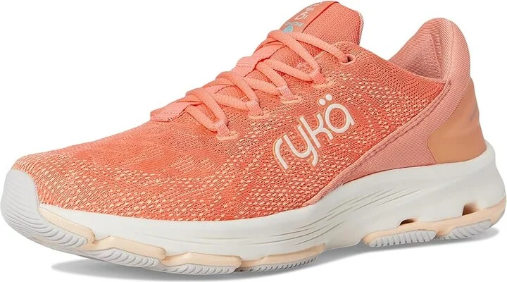 Ryka Devotion X Walking Shoe Women's Shoes Coral Orange Mesh Fabric : 6 B - Medium, Textile - Image 5