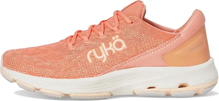 Ryka Devotion X Walking Shoe Women's Shoes Coral Orange Mesh Fabric : 6 B - Medium, Textile - Image 6