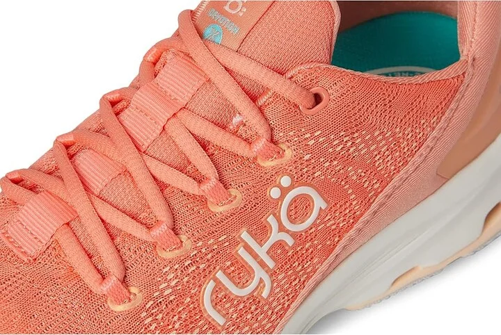 Ryka Devotion X Walking Shoe Women's Shoes Coral Orange Mesh Fabric : 6 B - Medium, Textile - Image 7