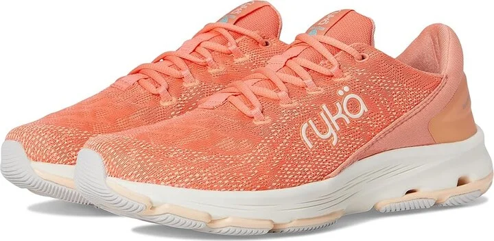 Ryka Devotion X Walking Shoe Women's Shoes Coral Orange Mesh Fabric : 6 B - Medium, Textile