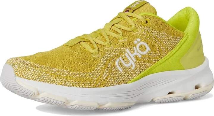 Ryka Devotion X Walking Shoe Women's Shoes Verdant Yellow Mesh Fabric : 12 B - Medium, Textile - Image 5