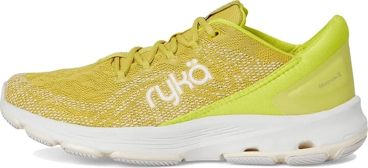 Ryka Devotion X Walking Shoe Women's Shoes Verdant Yellow Mesh Fabric : 12 B - Medium, Textile - Image 6