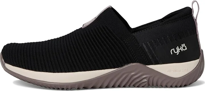 Ryka Echo Knit Slip On Sneaker Women's Shoes Black : 9.5 D - Wide, Synthetic - Image 6