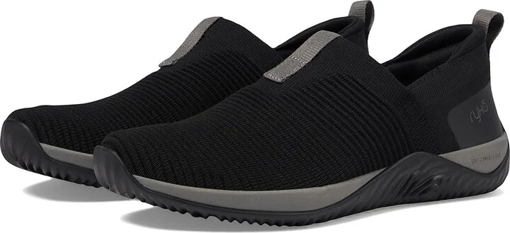 Ryka Echo Knit Slip On Sneaker Women's Shoes Black : 9.5 D - Wide, Synthetic