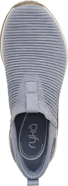 Ryka Echo Knit Slip On Sneaker Women's Shoes Blue 1 : 9.5 D - Wide, Synthetic - Image 2