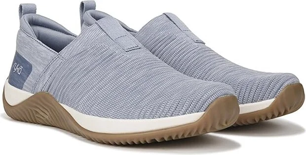 Ryka Echo Knit Slip On Sneaker Women's Shoes Blue 1 : 9.5 D - Wide, Synthetic