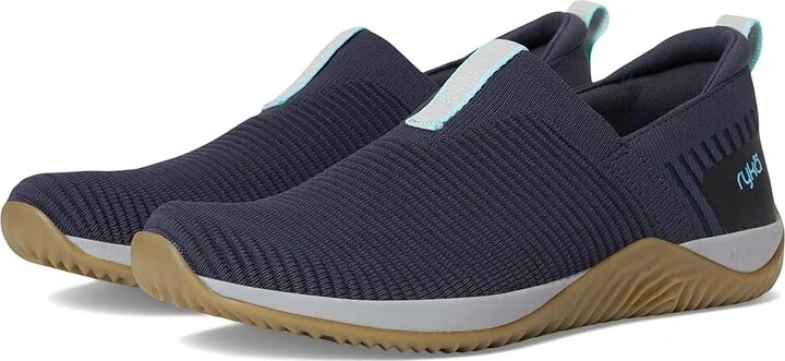 Ryka Echo Knit Slip On Sneaker Women's Shoes Blue Ink : 9.5 D - Wide, Synthetic