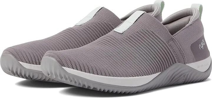 Ryka Echo Knit Slip On Sneaker Women's Shoes Grey : 9.5 D - Wide, Synthetic