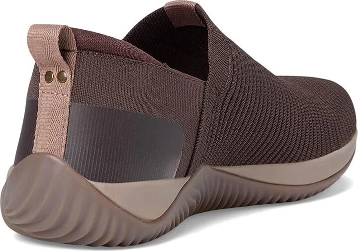 Ryka Echo Knit Slip On Sneaker Women's Shoes Java Brown Knit Fabric : 6.5 D - Wide, Synthetic - Image 4