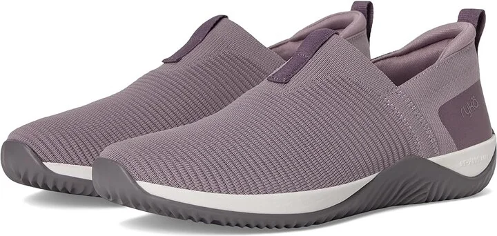 Ryka Echo Knit Slip On Sneaker Women's Shoes Quiet Purple Knit Fabric : 6 B - Medium, Synthetic