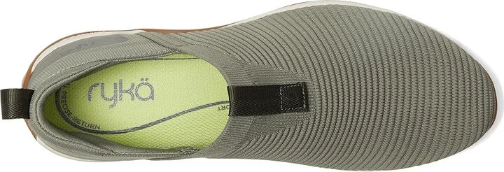 Ryka Echo Knit Slip On Sneaker Women's Shoes Vetiver Green Knit Fabric : 5 B - Medium, Synthetic - Image 2